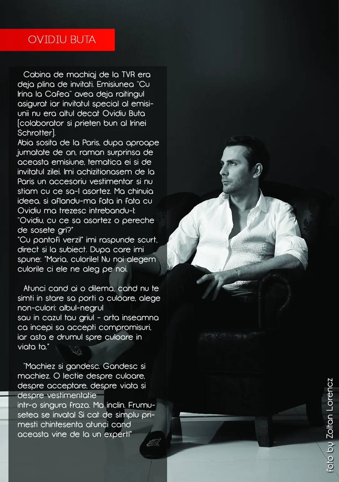 Ovidiu Buta — Stilist & creator de imagine